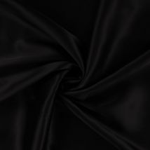 Tissu Viscose Olivia Touché Satin Uni Noir - Craftine