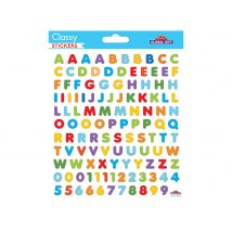 120 Autocollants - Alphabet & Chiffres - Multicolores - Global Gift