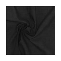 Tissu Voile De Coton Uni De 145 Cm De Largeur 0 Noir Vendu Par 50 Cm - Distrifil