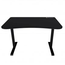 Bureau Gaming Arozzi Arena Fratello - Tapis Sur Toute La Surface - Panier Gestion Câble - Pure Noir - Arozzi