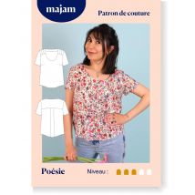 Patron Blouse - Poesie- Taille 34 À 48 - Majam