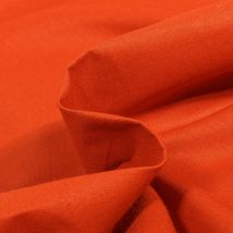 Tissu Coton Uni Terracotta - Au Mètre - Craftine