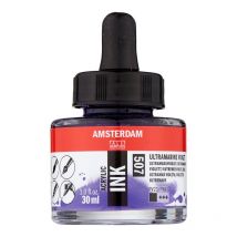 Flacon Encre Acrylique Acrylic Ink Amsterdam 30ml Outremer Violet