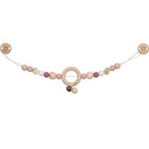 Chaîne Poussette Cœur Rose - Goki