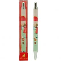 Stylo À Bille À Encre Noire Melon Showers - Santoro