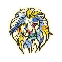 Ecusson Thermocollant Couleur Nature Lion 5,2cm X 5,5cm - My mercerie