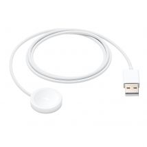 Hoko Câble Magnétique Pour Smartwatch Double Broche Prise Usb 60cm Blanc
