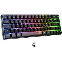 Clavier Gamer Sans Fil The G-lab Keyz Hydrogen - Membrane - Noir - 31,6 X 10,4 X 4,0 Cm - The G-Lab