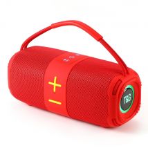Enceinte Bluetooth Portable Sans Fil Avec Led Et Son Stéréo Immersif Rouge Yonis - Yonis