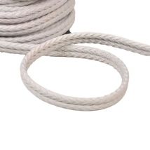 Bobine 20m Double Cordon Chevrons 10mm Gris Clair - My mercerie