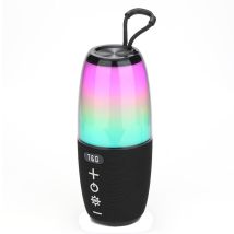 Enceinte Bluetooth Waterproof Portable 5w Haute Puissance Avec Lumière Rgb Et Autonomie 10h Noir Yonis - Yonis