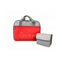 Sac De Transport Pour Machine À Coudre Veritas – Protection & Praticité Rouge Et Gris - Veritas