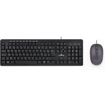 Pack Clavier Et Souris Bluestork First Ii - Élégant Et Solide - Noir