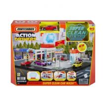 -station De Lavage Super Clean-coffret Avec 1 voiture Hnj54 - Matchbox