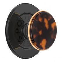 Popsockets Support Magnétique Popgrip Magsafe Stand Et Selfie Fonction Support Intégré Marron - Popsockets