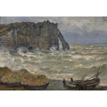 Puzzle 1000 Pièces - Claude Monet - Mer Agitée À Étretat, 1883 - Grafika