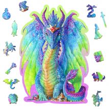 Wooden City Puzzle: Magnficent Dragon 150/15, En Bois, 8+ - Wooden city