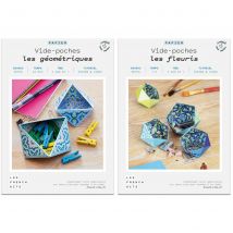 2 Coffrets Diy Origami - 6 Vide-poches À Réaliser - Infocrea