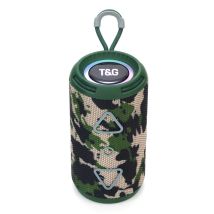 Enceinte Bluetooth Portable Sans Fil Stéréo 3d Subwoofer Avec Lumière Ambiance Led Et Support Fm Vert Yonis - Yonis