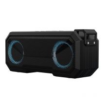 Enceinte Bluetooth Waterproof X8 Lumineuse 12h Autonomie 3000mah 8w Clair Noir Yonis - Yonis