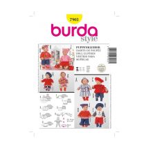 Patron Burda Creative 7903 Robes De Poupées Taille N°poupee