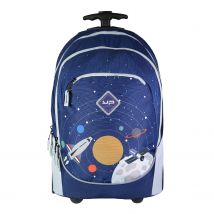 Sac À Dos À Roulettes 2 Compartiments Cosmos Bleu Bodypack