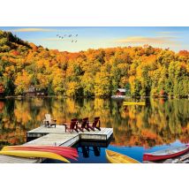 Puzzle 1000 Pièces - Lakeside Cottage Quebec - Eurographics