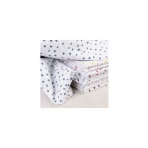 Tissu Coton Étoilé Sur Fond Blanc De 140 Cm De Largeur Étoilerouge Vendu Par 50 Cm - Distrifil