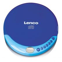 Lenco Lecteur Cd, Cd-r/rw Portable Avec Fonction Recharge Bleu
