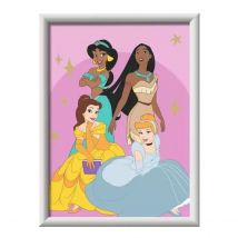 Set De Peinture Par Numéros Disney Princesses - Creart Pour Enfants 18x24cm - Ravensburger
