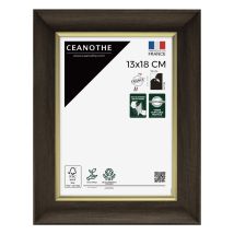 Cadre Photo Luna Ébène Doré 13x18 Cm - Ceanothe