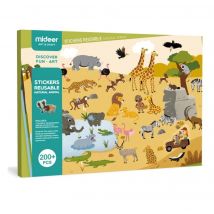 Stickers Repositionnables Animaux - Mideer