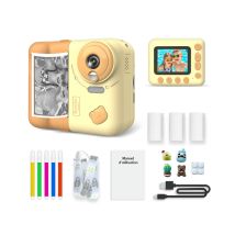 Avizar Appareil Photo 48 Mp Instakid Pour Enfant Avec Impression Et Filtres Jaune