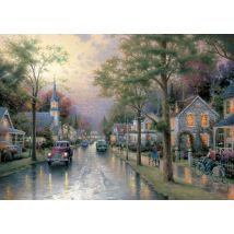 Puzzle 1000 Pièces - Thomas Kinkade : Le Réveil Du Village - Schmidt Spiele