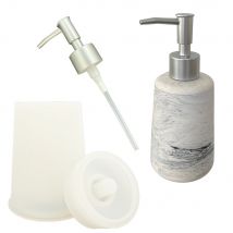 Siliconen Mal Zeeppomp Cilinder 11,5x9,3cm Incl. Pomp - Jesmonite