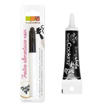Feutre Pinceau Alimentaire Noir + Stylo De Glaçage Noir - Scrapcooking