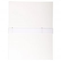 Chemise Dos Extensible Balacron Et Sangle Scratch. - Blanc - X 10 - Exacompta
