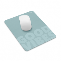 Tapis De Souris Inscription Good Vibes Coloris Vert D'Eau - Cep - Cep