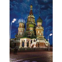 Puzzle 1000 Pièces - Russie, Moscou - Cathédrale Saint-basile-le-bienheureux - Dtoys - D-toys