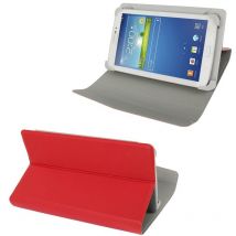 Etui Universel Pour Tablette 7 Pouces Housse Simili Cuir Rouge Yonis - Yonis