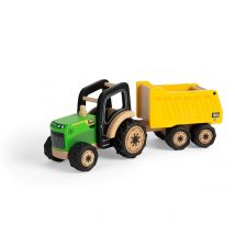 Tracteur Et Remorque En Bois - Bigjigs Toys