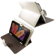 Housse Tablette Tactile 7' Universelle Simili Cuir Mode Paysage Portrait Blanc Yonis - Yonis