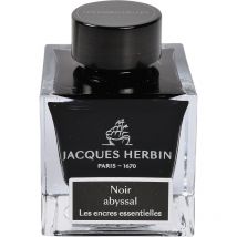 Encre Pour Calligraphie - Noir Abyssal - Les Encres Essentielles - Herbin - Flacon 50ml - Jacques Herbin