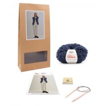 Kit Tricot Giet Femme Olivio Marine 42/44 - Phildar