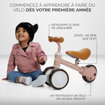 Draisienne Cutie Rose Clair - Tricycle Et Trotteur 3 En 1 Pour Enfants - Kidkraft