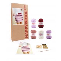 Kit Crochet Jupe Isie Aubergine 50/52 - Phildar