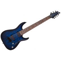 Omen Elite 7 - See Thru Blue Burst Schecter