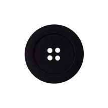 Boutons Ourlés Noir 4 Trous 18 Mm X 3 - Union Knopf Noir - Prym Union Knopf