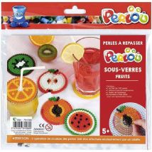 Coffret Perles À Repasser Sous-verres Fruits - Perlou - Graine Creative