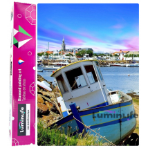 Diamond Painting Broderie Diamant Luminlife 50x70cm, 5d, Diamants Ronds - Port De St Gilles Croix De Vie - No Name